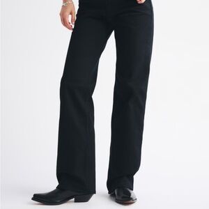 Abercrombie & Fitch Women's High Rise Black Jeans